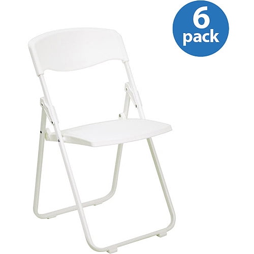 Premium White Plastic Folding Chair Set Of 6 Com Premium White Plastic Folding Chair Set Of 6