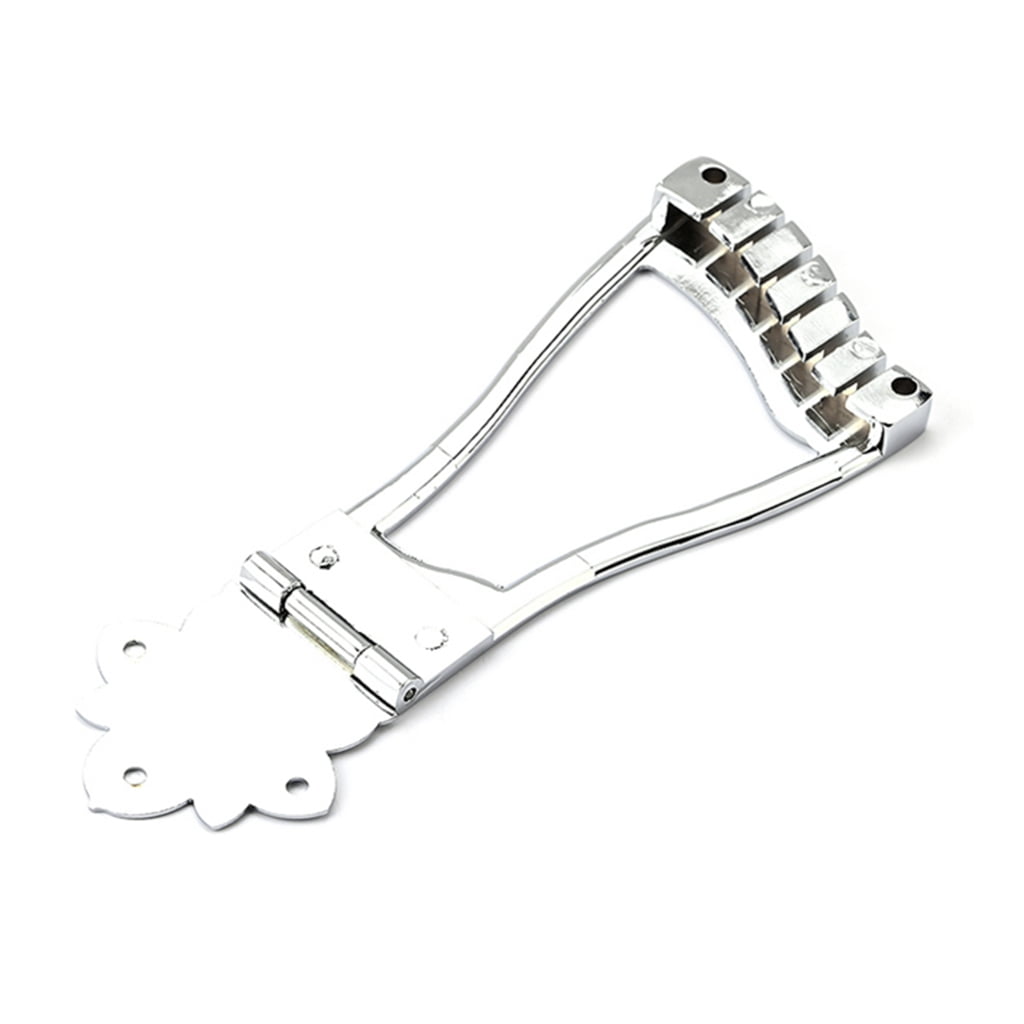 Yokua 6 String Electric Guitar Tailpiece Jazz Trapeze Tailpiece Bridge Replacement