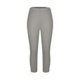 thumbnail image 6 of HongQid Women Plus Size Capris Pull-On Stretchy Straight Leg Capri Yoga Cropped Pants, 6 of 8