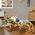 thumbnail image 2 of Qaba 5 in 1 Pikler Triangle Set with Ladder, Ramp, Arch, Multicolour, 2 of 10