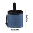 thumbnail image 3 of Dog Treat Training Pouch, Pet Kibble Treat Snack Bag Portable Puppy Bait Reward Pouch, Pet Training Waist Bag Dog Treat Carrier Holder Food Storage Container, 3 of 6