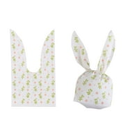 50PCS Gifts Bunny Ear Storage Pocket Rabbit Cookie Bags Candy Bag Biscuit Package Easter Rabbit 5