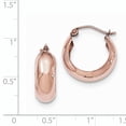 thumbnail image 3 of 14k Rose Gold Hoop Earrings, 3 of 3