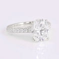 thumbnail image 4 of solitaire jewels 1.75CT Oval Moissanite Solitaire Engagement Ring For Women, 18K White Gold, 4 of 6