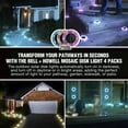 thumbnail image 2 of Bell+Howell Mosaic Disk Lights Solar Powered Disk Lights 4 Pack Pink, 2 of 7