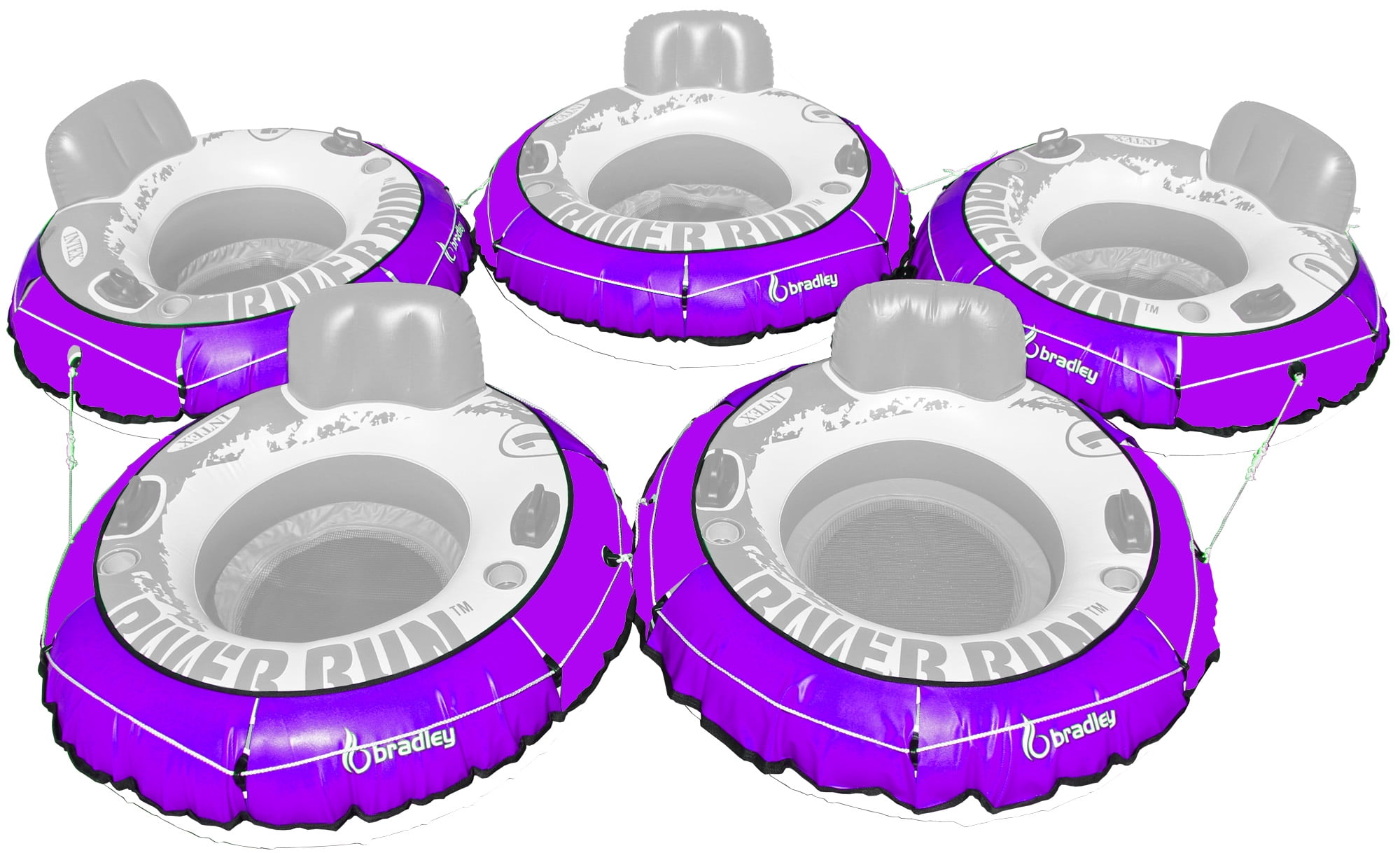 Bradley Pack of five River run tube cover; compatible with Intex