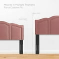 thumbnail image 4 of Headboard, Full Queen Size, Velvet, Pink, Modern Contemporary Urban Design, Bedroom Master Guest Suite, 4 of 10