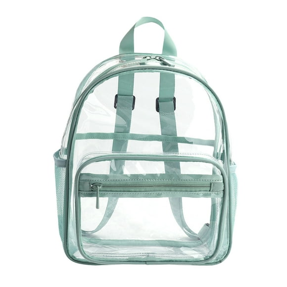 LSLJS Clear Backpack for School, Transparent Bookbag PVC Large Capacity Transparent Backpack School Bag Beach Bag for College Work Travel Festival