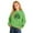 Green, variant on Toddler Girls St. Patrick's Day Hoodie Clover Print Hooded Sweatshirt, Sizes 3-4T