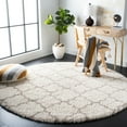 thumbnail image 2 of SAFAVIEH Hudson Jaye Plush Geometric Shag Area Rug, Ivory/Beige, 7' x 7' Round, 2 of 9