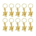 thumbnail image 1 of Ofertas Únicas 10 Pendientes de Anillo para Cabello Tortuga Clips para Dreadlocks Tono Dorado, 1 of 5