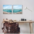 thumbnail image 2 of Stupell Industries Rocky Coastal Ocean Waves Painting White Framed Art Print Wall Art, Set of 2, Design by Grace Popp, 2 of 7