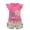 #01-Hot Pink, variant on Toddler Outfits for Girls 2T, Toddler Baby Girls Clothes Summer Outfits Ruffle Sleeve T-shirt Shorts Cute Girl Clothing Set Girls Back To School Clothes