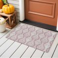 thumbnail image 4 of Beige Purple Flower Washable Area Rug 2 x 3 ft Ethnic Middle East , Soft Non Slip Rugs Stain Repellent Indoor Felt Carpet for Living Dining Room Bedroom Home Office, 4 of 9