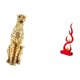 thumbnail image 5 of Escultura De Guepardo Con Llama Dorada, Figura De Resina De Animal, Centro De Mesa Moderno, Adorno Abstracto De Fuego, Decoración Decorativa Para Oficina Y Hogar, Regalo, 5 of 8