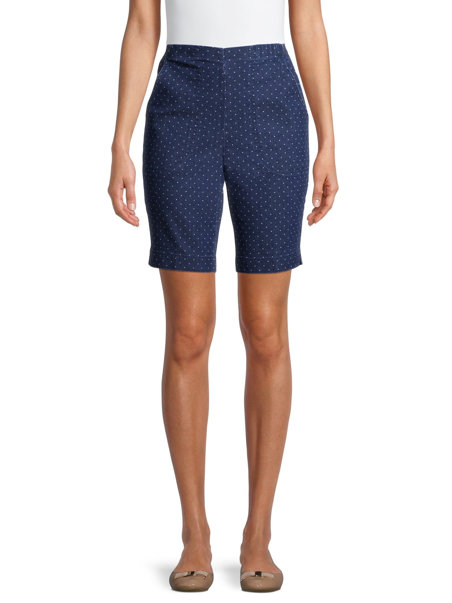 RealSize Women's Pull On 2Pocket Stretch Shorts