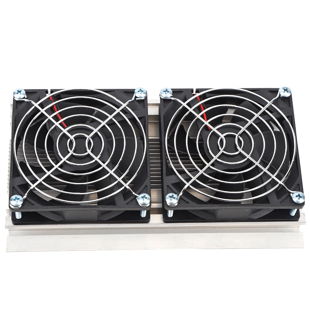 Small Space Cooling Thermoelectric Peltier Cooler Dual-core Semiconductor Refrigeration Thermoelectric Peltier Cooling System for Plate Cooling Pet Bed Cooling Test Bench 