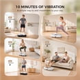 thumbnail image 5 of Patbrela Vibration Plate Exercise Machine for Lymphatic Drainage & Home Fitness, Whole Body Workout Platform for Weight Loss, with 199 Speed Levels and 9 Preset Programs, 400 Lb Capacity, White, 5 of 9