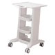 thumbnail image 1 of Carro de peluquería con ruedas, soporte móvil para herramientas, versátil con ruedas giratorias de 360 degree, Blanco, 1 of 8