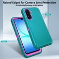 thumbnail image 5 of Asuwish Compatible with Samsung Galaxy A17 5G/4G Phone Case Hybrid Rugged Shockproof Hard Protective Drop Proof Full Body Heavy Duty Mobile Cell Cover for A 17 G5 17A Women Men Green, 5 of 8