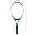 thumbnail image 2 of N/H Set of 2 Teenager's Tennis Racket with Free Ball for Training Tennis Carbon Fiber Top Steel Material Tennis String-Green, 2 of 4