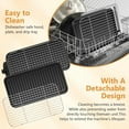 thumbnail image 6 of Electric Indoor Grill 1500W -2 in 1 Smokeless Indoor Grill for Kitchen with Non-stick Removable Grill & Griddle Plate,Temperature Control Korean BBQ Grill with 3 Cheese Pans Dishwasher Safe, 6 of 7
