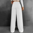 thumbnail image 5 of WENWU Women Pants Women Casual Pants White Work Pants for Women Loose Fit Pants for Women Trousers High Waisted with Pockets Women Summer Outfits, 5 of 9