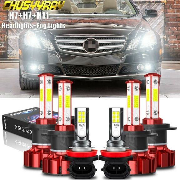 For 2014 2015 KIA OPTIMA-6x Car 6000K LED Headlight   Fog Light Bulbs Combo