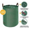 thumbnail image 2 of Reusable Waterproof Round Garden Waste Bag Refuse Sack Durable Heavy Duty 200L With Handles (200L), 2 of 4