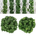 thumbnail image 6 of Faux Green Leaf Garland for Wedding Decor,Fake Hanging Plant for Table Mantle Decoration,5Pcs Artificial Grape Creeper Leaves Color Print Vine Garden Wall Hanging Rattan, 6 of 8