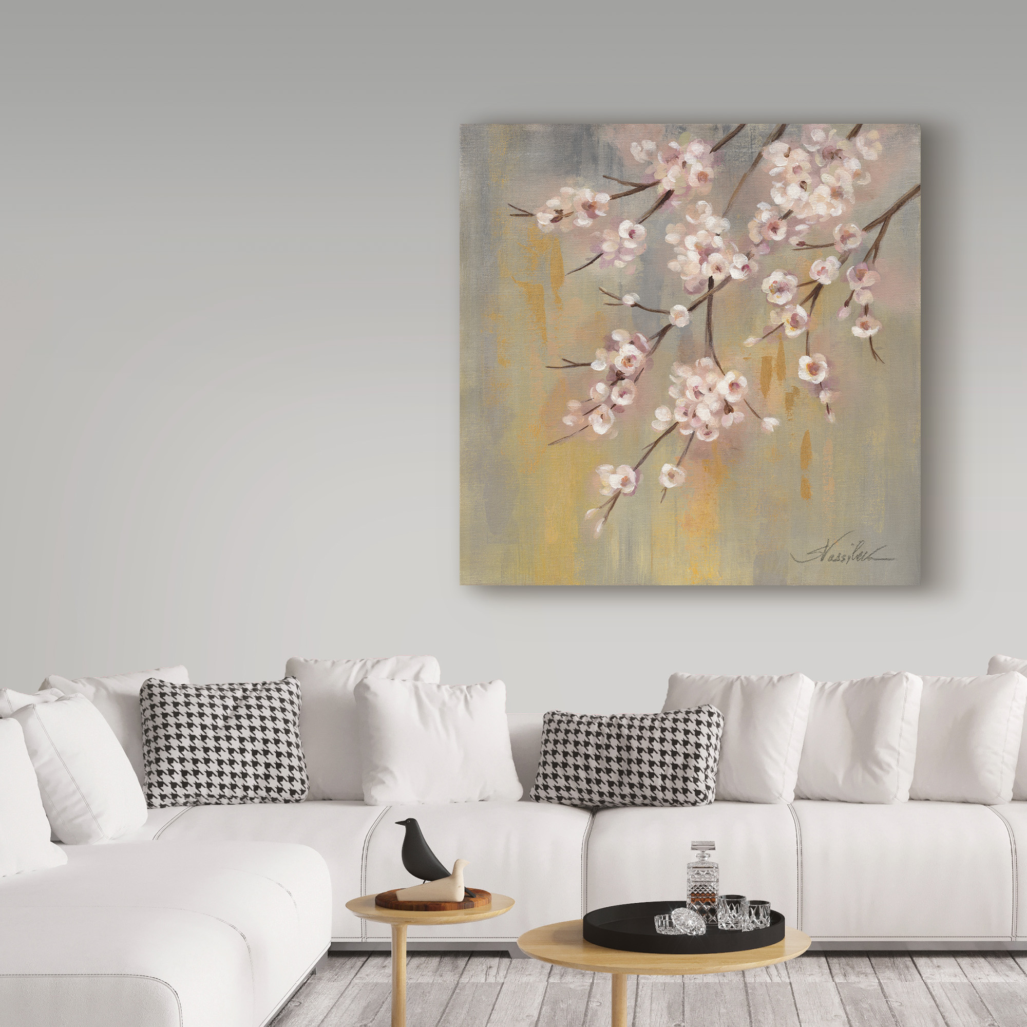 Trademark Fine Art 'Cherry Cloud I' Canvas Art by Silvia Vassileva