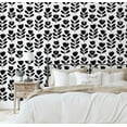 thumbnail image 5 of S4Sassy Self-Stick Decorative Boho Wallpaper, Bold Floral Wall Paper, Textured Vinyl Waterproof Contact Paper, White, 25"X360" Removable Renter Friendly Wall Covering For Bedroom, Dining Room, 5 of 9