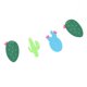 thumbnail image 4 of Carta de Arpillera Fieltro de Mano Artículos de Ceremonía Accesorios Decorativos de Animales Gloria Cactus Bunting Banner, 4 of 8