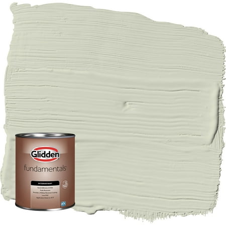 Glidden Fundamentals White Sage / Green Semi-Gloss Exterior Paint, 1 Quart