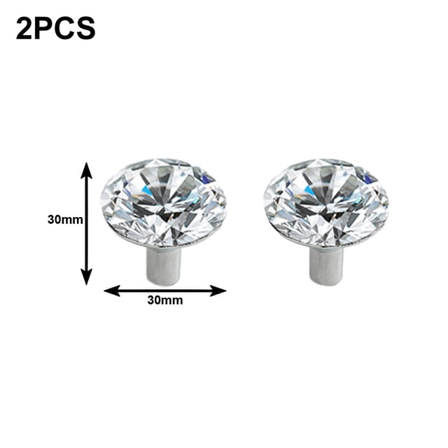 For Crystal Drawer Handles Glass Drill Furniture Cabinet Door Pulls For Crystal Handle