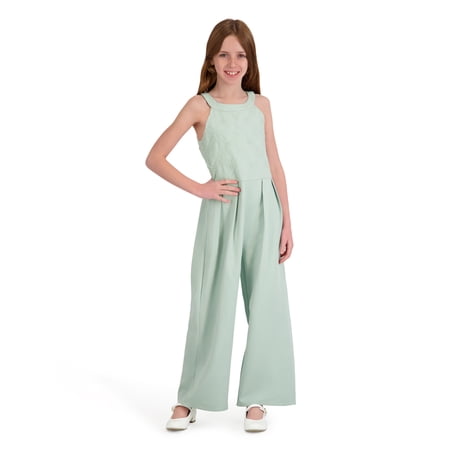 Kensie Girl Sleeveless Floral Soutache Jumpsuit, Sizes 4-16