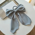 thumbnail image 1 of Hair Rope for Ponytail Styling - Bow Knot Fabric Streamer Rubber Band Head Rope Accessory for Everyday Wear, 1 of 6