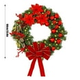 thumbnail image 3 of Christmas Garlands / Wreaths With Lights for Front Door, Material , Durability, Festive Holiday Decoration for Home, Wall, Indoor & Outdoor Use, Create Warm and Welcoming Environment, 1PC, 3 of 7