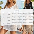 thumbnail image 3 of Ovbmpzd Sexy Summer Swimsuit Coverups for Women Keyhole Black Hollowed Bikini Tops Long Sleeves Trendy Mini Beach Dresses, 3 of 6
