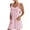 Pink, variant on Plus Size Maxi Dress for Womens 2025 Fashion V-Neck Sleeveless Sling Pocket Solid Dress