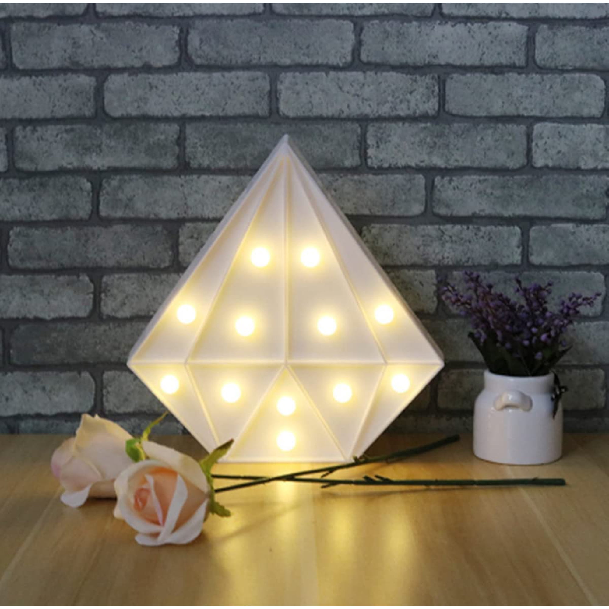 LINLIN Night Light Kids Lamp LED Night Light Battery Operated LED Girls Light Sign Decorative Table Lamps for Baby Children Bedroom Party