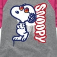 thumbnail image 3 of Peanuts - Graffiti Snoopy - Toddler And Youth Girls Raglan Graphic T-Shirt, 3 of 6