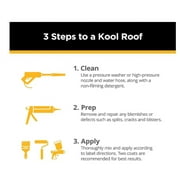 KST Coatings Premium White Elastomeric Roof Coating, White Elastomeric Roof Coating, 5 Gal