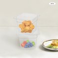 thumbnail image 6 of 8 PACK 1/6 Size Clear Plastic Steam Prep Table Food Pan 4" Deep Polycarbonate for Homes, Restaurants, 6 of 17