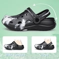 thumbnail image 5 of YHOON Garden Clogs for Boys Girls Slip on Beach Sandals Kids Unisex Child Beach Water Shoes Black Toddler Size 7, 5 of 7