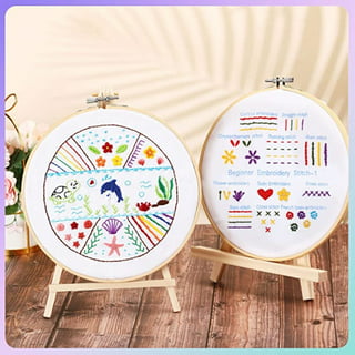 8 Pack Cross Stitch Beginner Kit for Kids, Needlepoint Kits for Starter,  Sewing Set for Backpack Charms, Ornaments and Needle Craft
