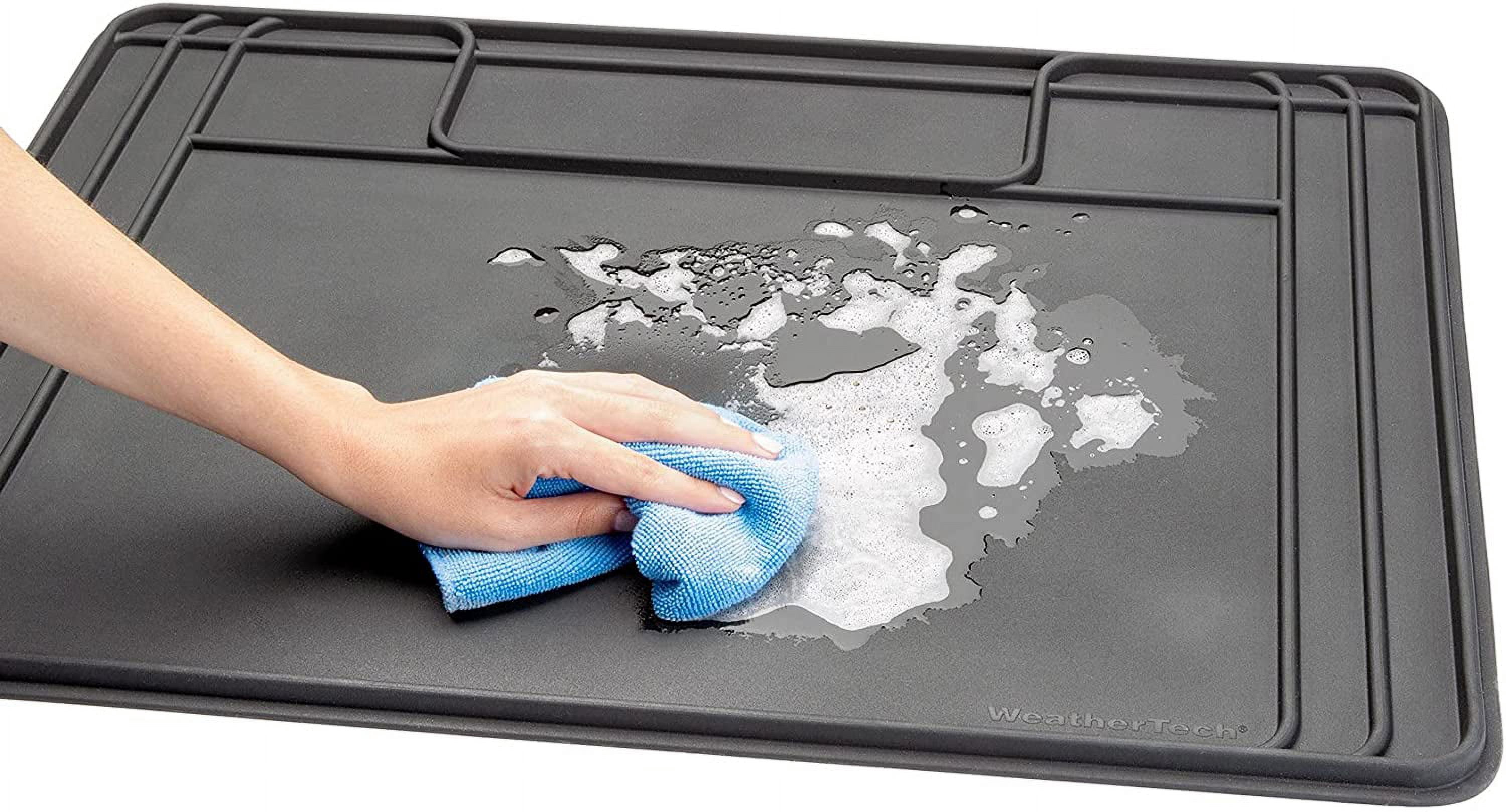 WeatherTech SinkMat Waterproof Under The Sink Bathroom Vanity Mat, 28 by 19, Black