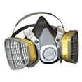 thumbnail image 3 of 3M Large Yellow Thermoplastic Elastomer Half Mask 5000 Series Disposable Air Purifying Respirator With 4 Point Harness, 3 of 5