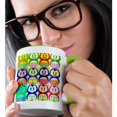 thumbnail image 2 of 3drose, Cartoon Penguin Pop Art, 15oz Two-tone Green Mug, 2 of 6