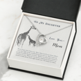thumbnail image 4 of To My Daughter Never Lose Sight From Mom Forever Necklace w Message Card, 4 of 8